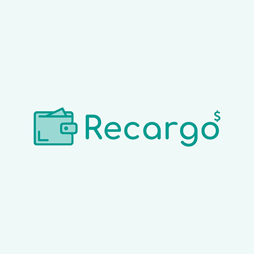 Recargo logo: teal wallet icon beside the text "Recargo" with a dollar sign