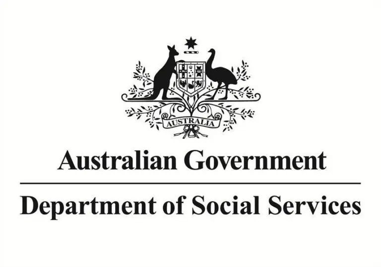 Australian Government Department of Social Services logo with Commonwealth Coat of Arms