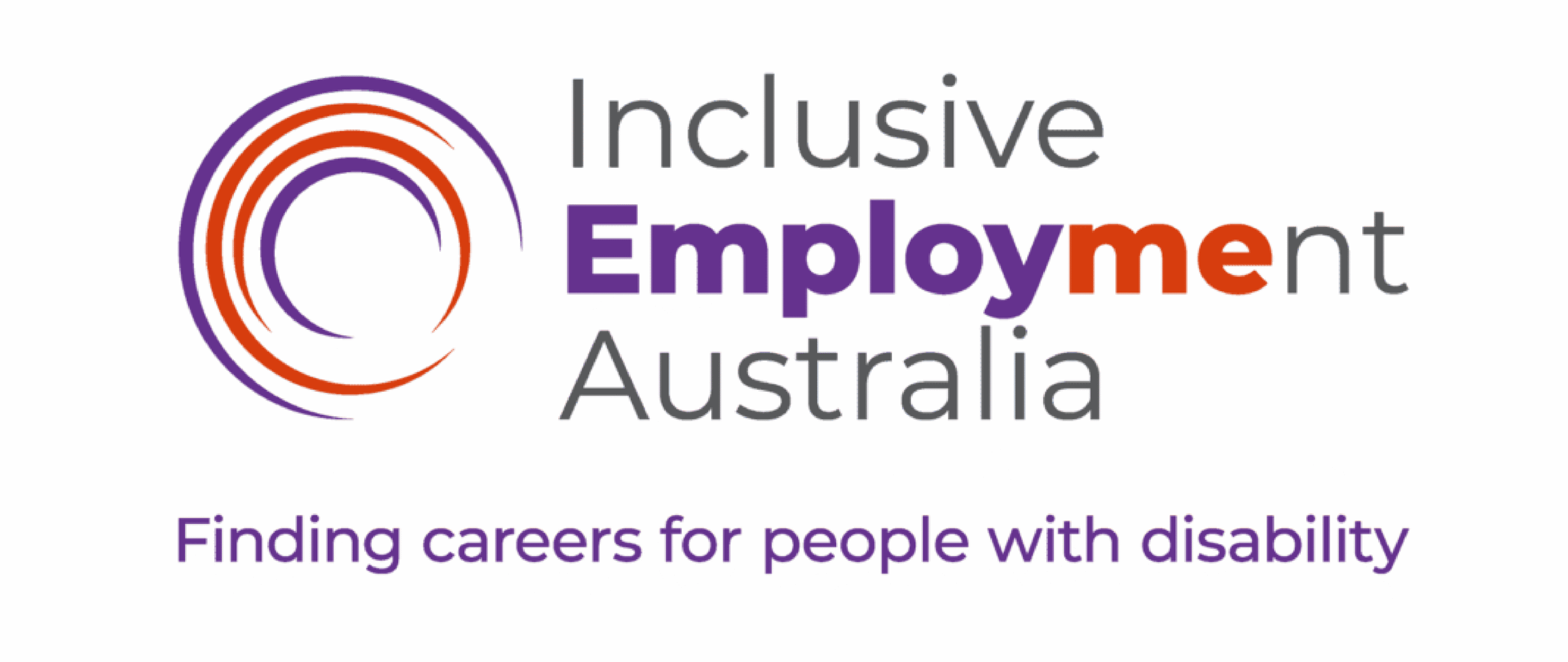 Inclusive Employment Australia logo; tagline: Finding careers for people with disability.